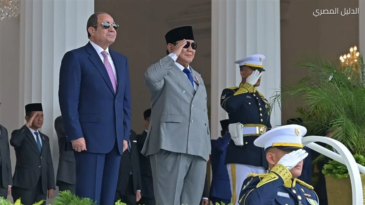 السيسي وإندونيسيا يعلنان 16 بندا لتعزيز الشراكة