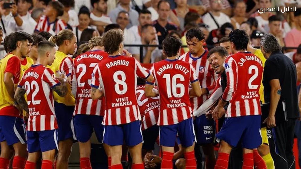 أتلتيكو مدريد يعلن تشكيله الرسمي أمام إسبانيول
