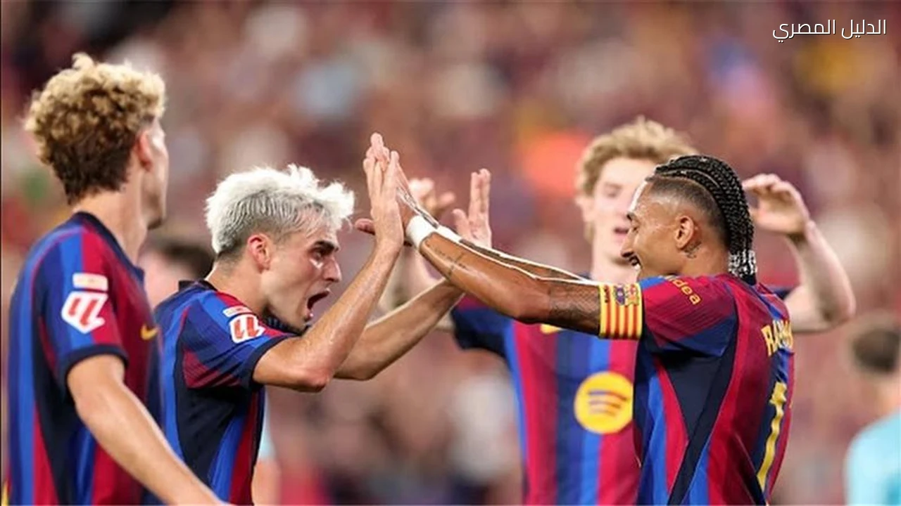 الدوري الإسباني برشلونة يتقدم على خيتافي 2-0