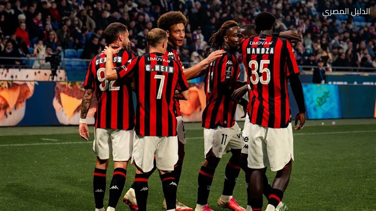 الدوري الفرنسي ليون يتقدم على نيس 2-1 في الشوط الأول