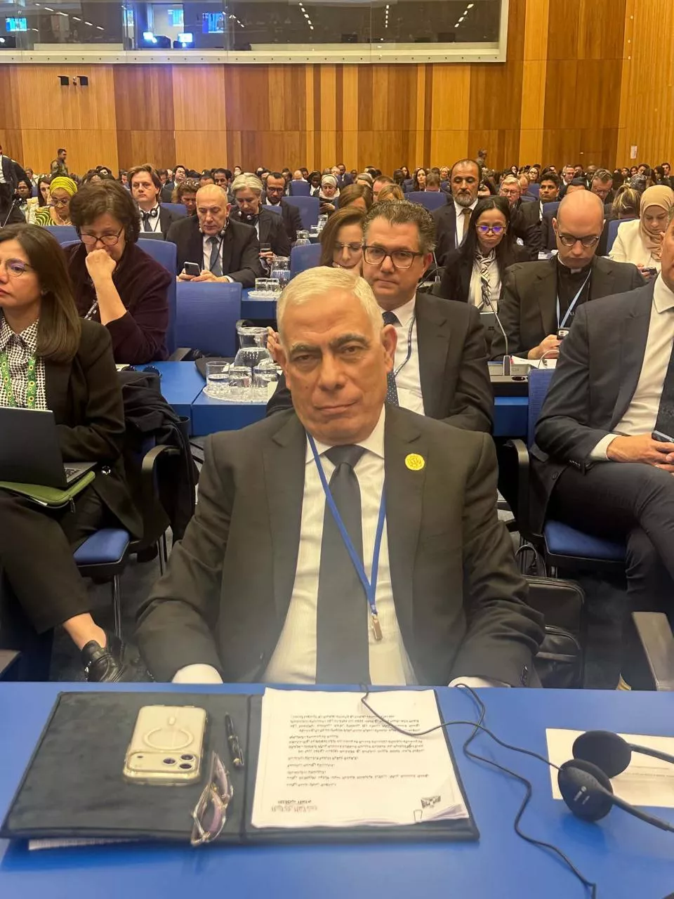 النائب العام يترأس وفد مصر في مؤتمر الأمم المتحدة لمكافحة الجريمة المنظمة عبر الوطنية في فيينا، فيتو