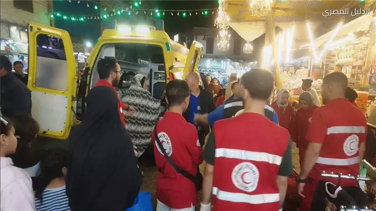 الهلال الأحمر بالغربية يتعامل مع أول حالة ولادة بمولد السيد البدوي
