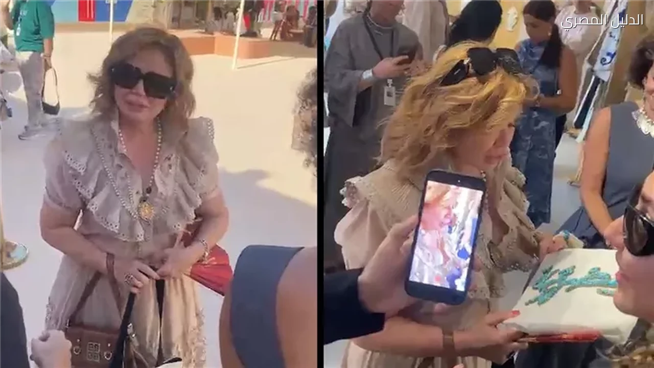إلهام شاهين تتلقى هدية مميزة من مؤسسة ساويرس في الجونة