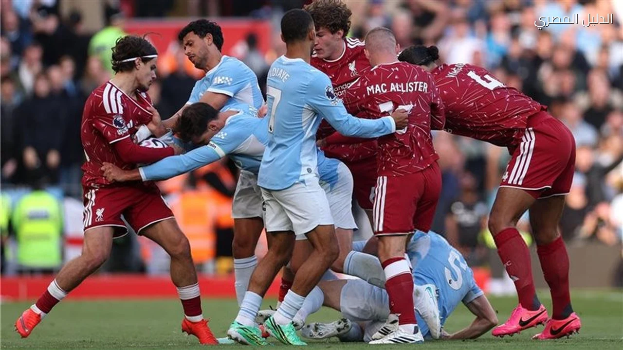 هالاند رجل مباراة ليفربول ومانشستر سيتي
