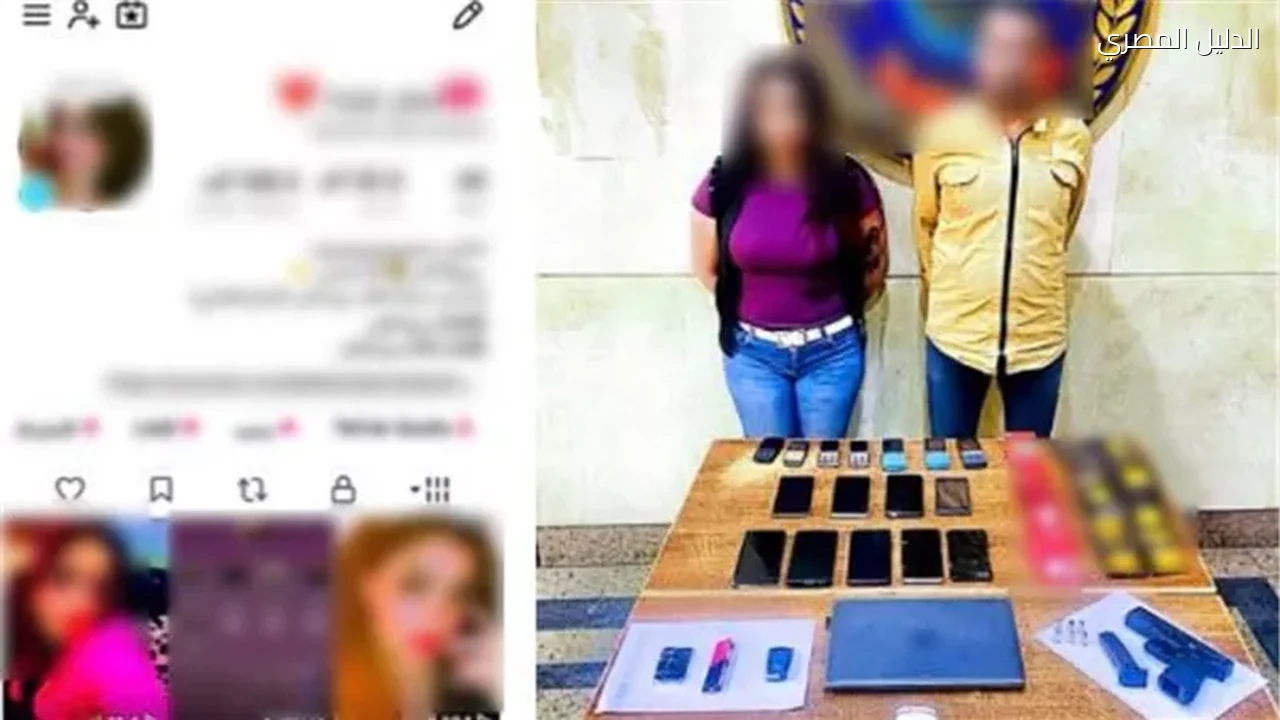 سقوط مسجل خطر وسيدة بعين شمس لإدارة حسابات منافية للآداب