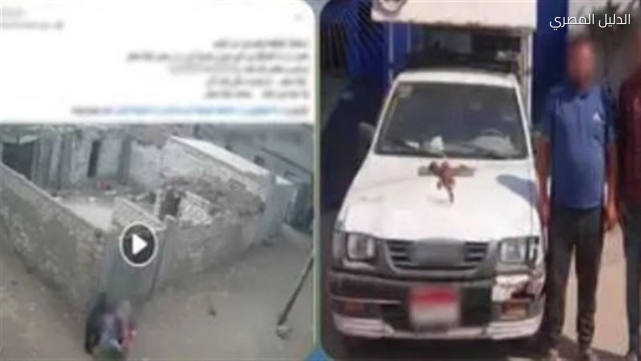 ضبط سائقين بالشرقية بعد هدم جزء من حائط منزل