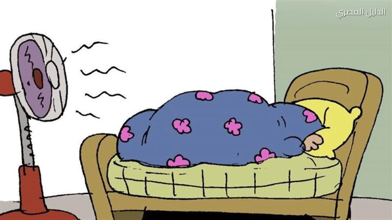 كاريكاتير فيتو لما ما تعرفش الجو حر ولا برد