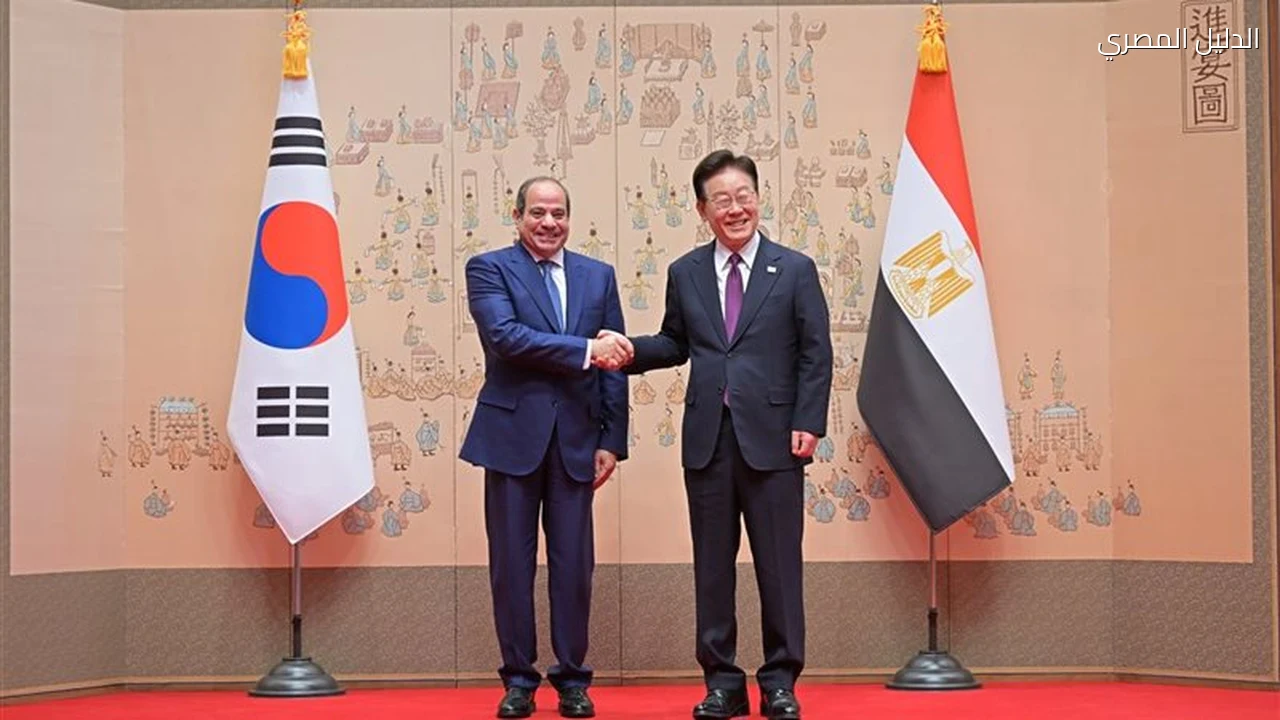 السيسي يعلن شراكة استراتيجية مع كوريا الجنوبية