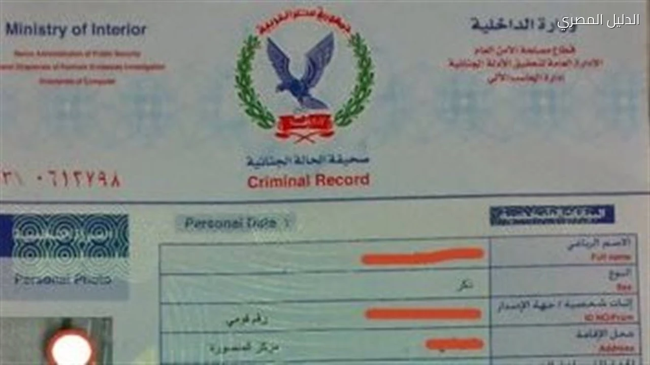 صحيفة الحالة الجنائية طرق استخراجها والفئات المستفيدة