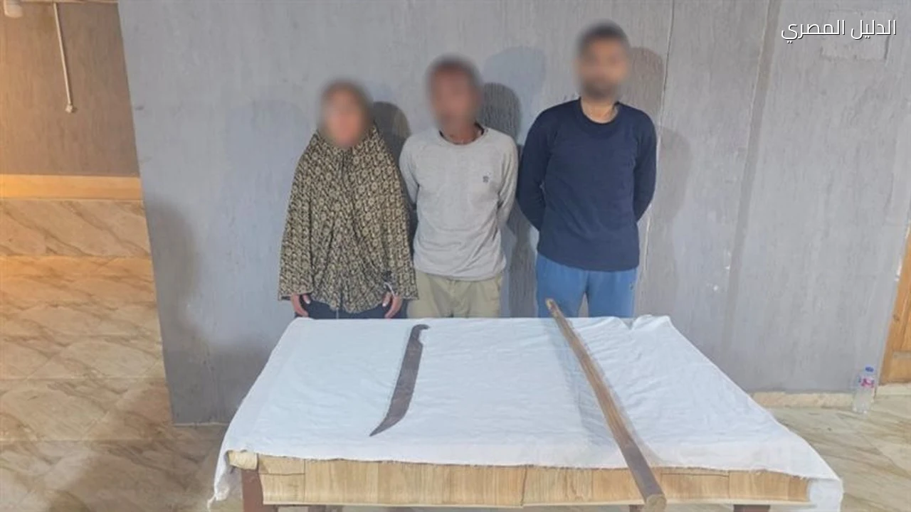 مشاجرة قديمة ضبط شخصين وسيدة بالمنوفية بعد فيديو السلاح