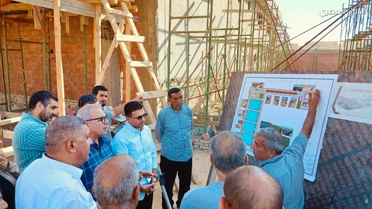حدائق أكتوبر تتابع تقدم مشروعات المرافق والخزانات الأرضية