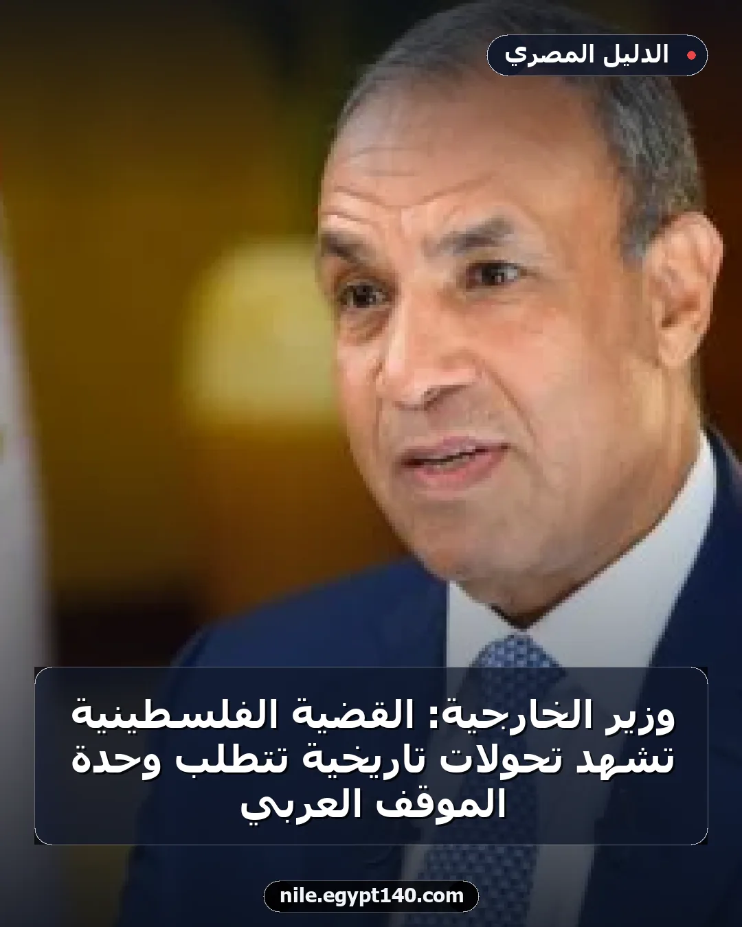 وزير الخارجية: القضية الفلسطينية تشهد تحولات تاريخية تتطلب وحدة الموقف العربي