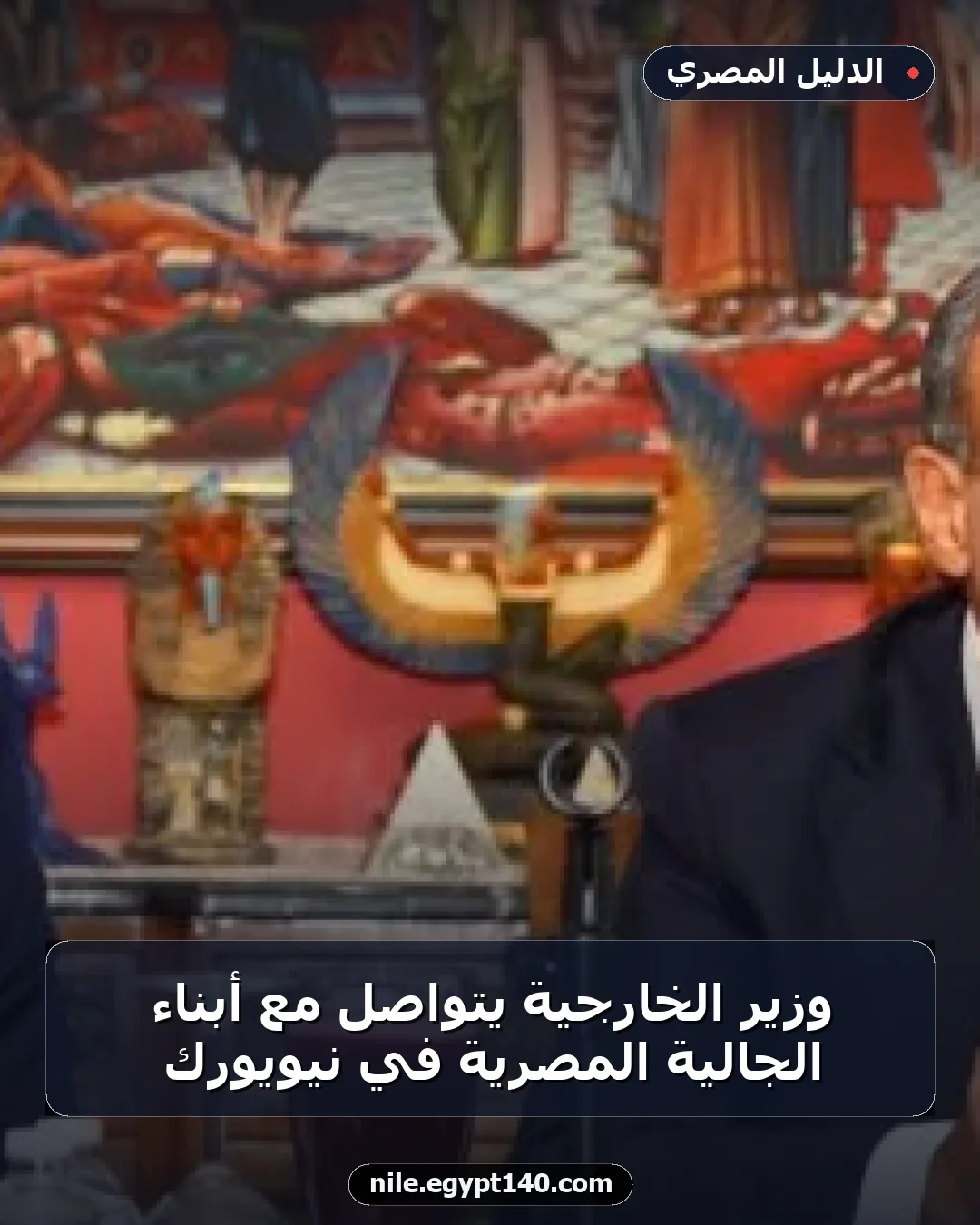 وزير الخارجية يتواصل مع أبناء الجالية المصرية في نيويورك