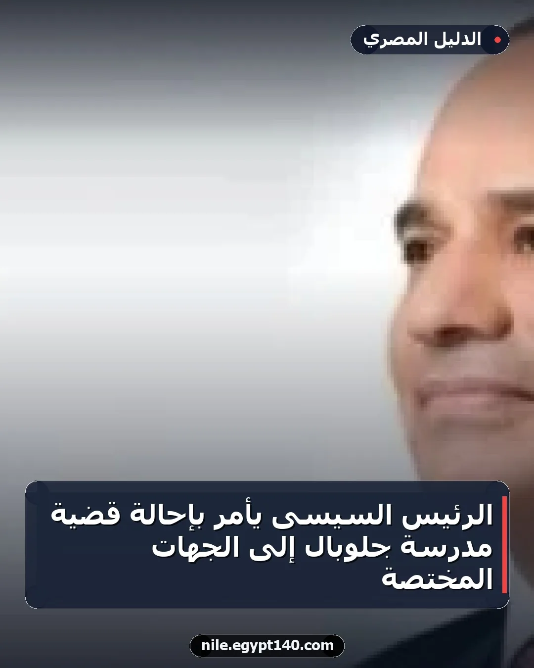 الرئيس السيسى يأمر بإحالة قضية مدرسة جلوبال إلى الجهات المختصة