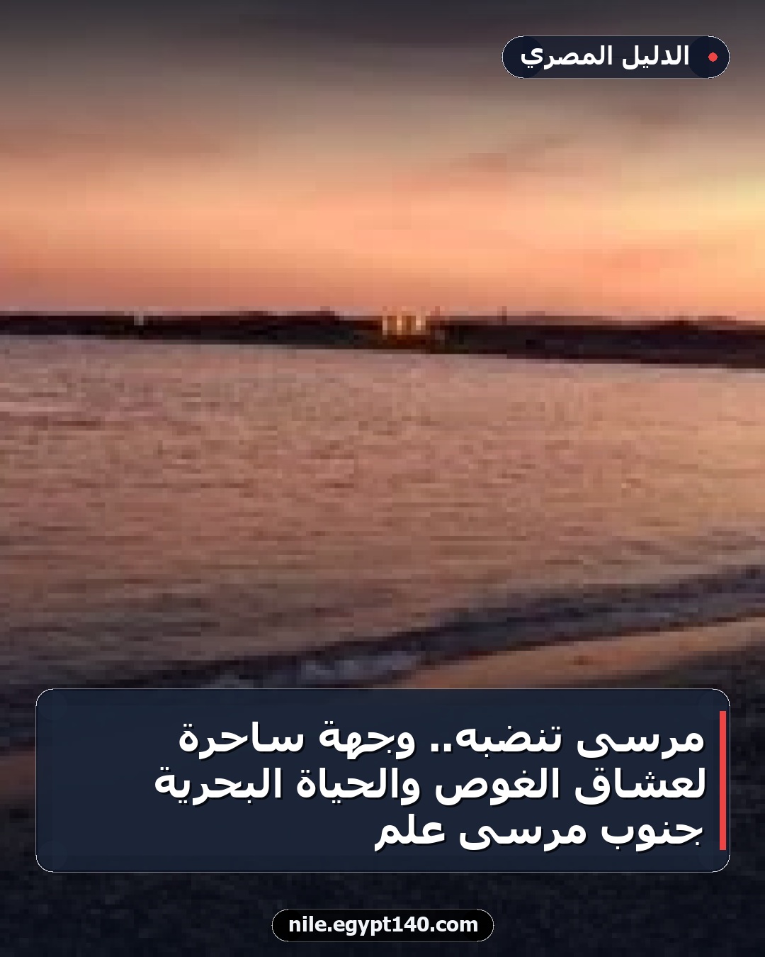 مرسى تنضبه.. وجهة ساحرة لعشاق الغوص والحياة البحرية جنوب مرسى علم