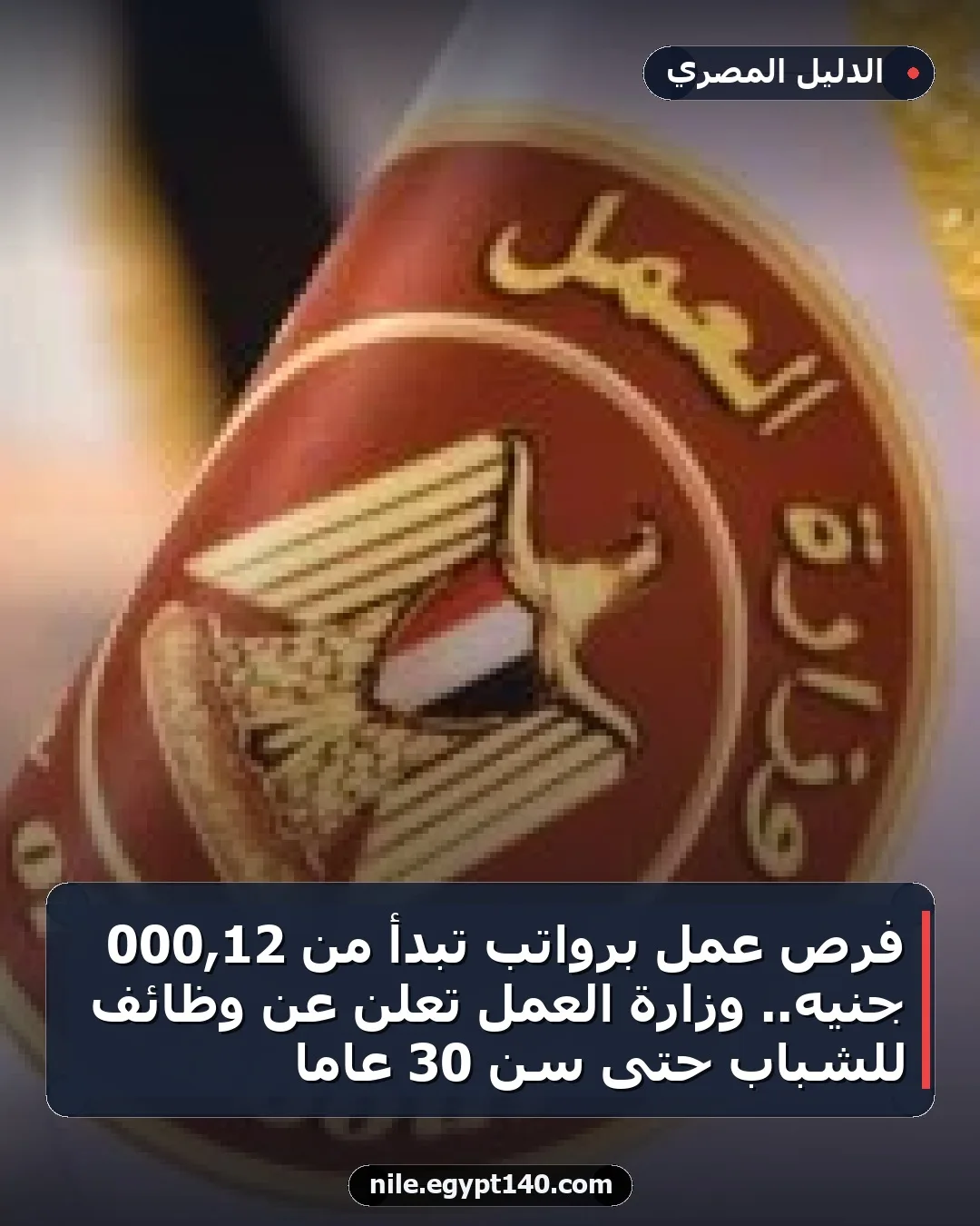 فرص عمل برواتب تبدأ من 12,000 جنيه.. وزارة العمل تعلن عن وظائف للشباب حتى سن 30 عاما