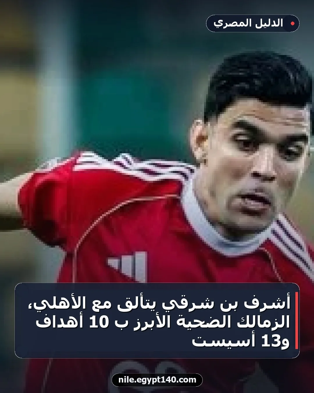 أشرف بن شرقي يتألق مع الأهلي، الزمالك الضحية الأبرز بـ 10 أهداف و13 أسيست