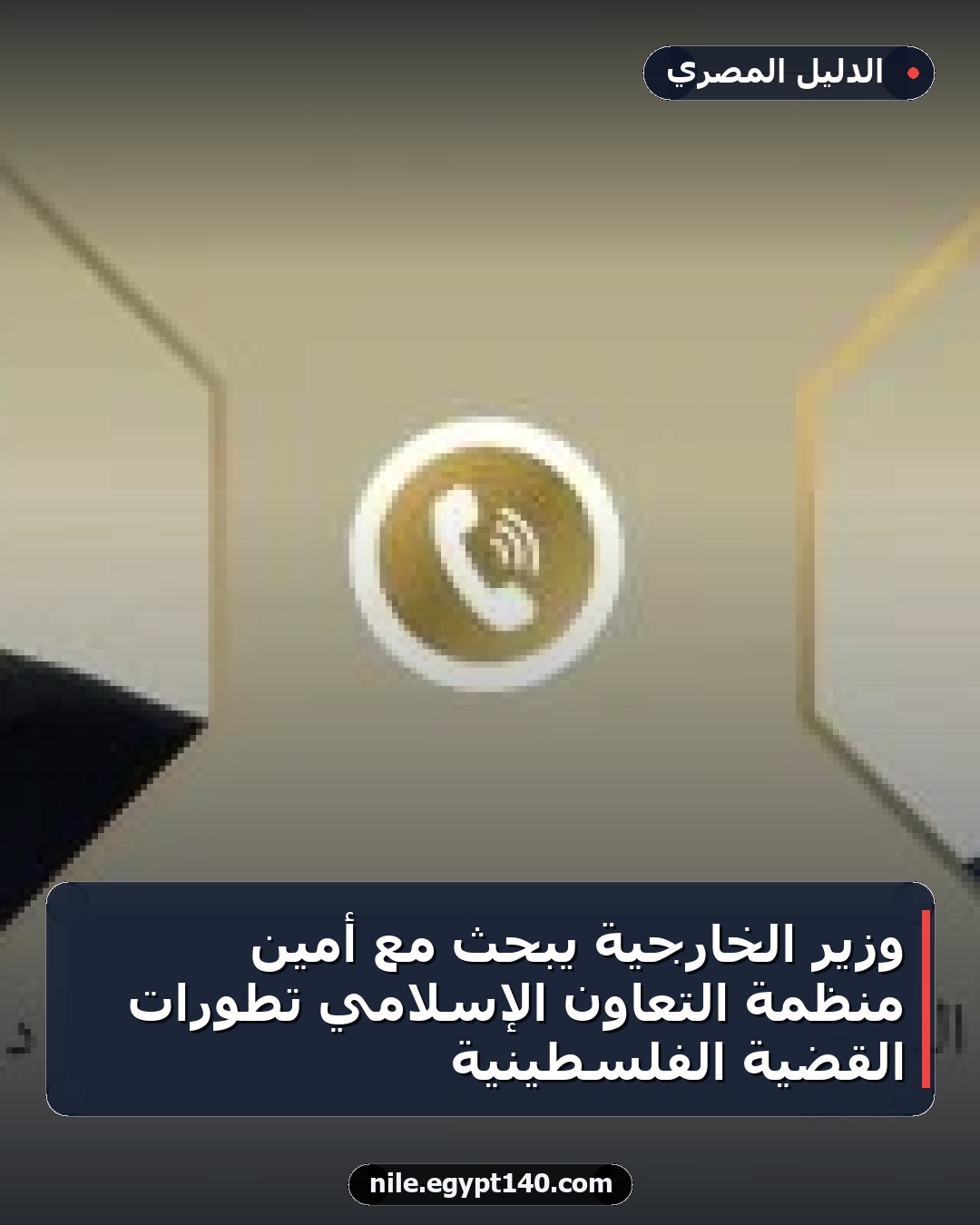 وزير الخارجية يبحث مع أمين منظمة التعاون الإسلامي تطورات القضية الفلسطينية