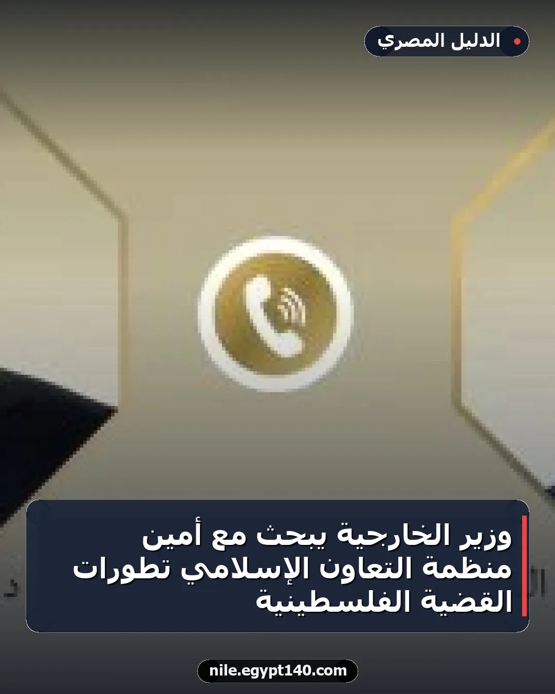 وزير الخارجية يبحث مع أمين منظمة التعاون الإسلامي تطورات القضية الفلسطينية
