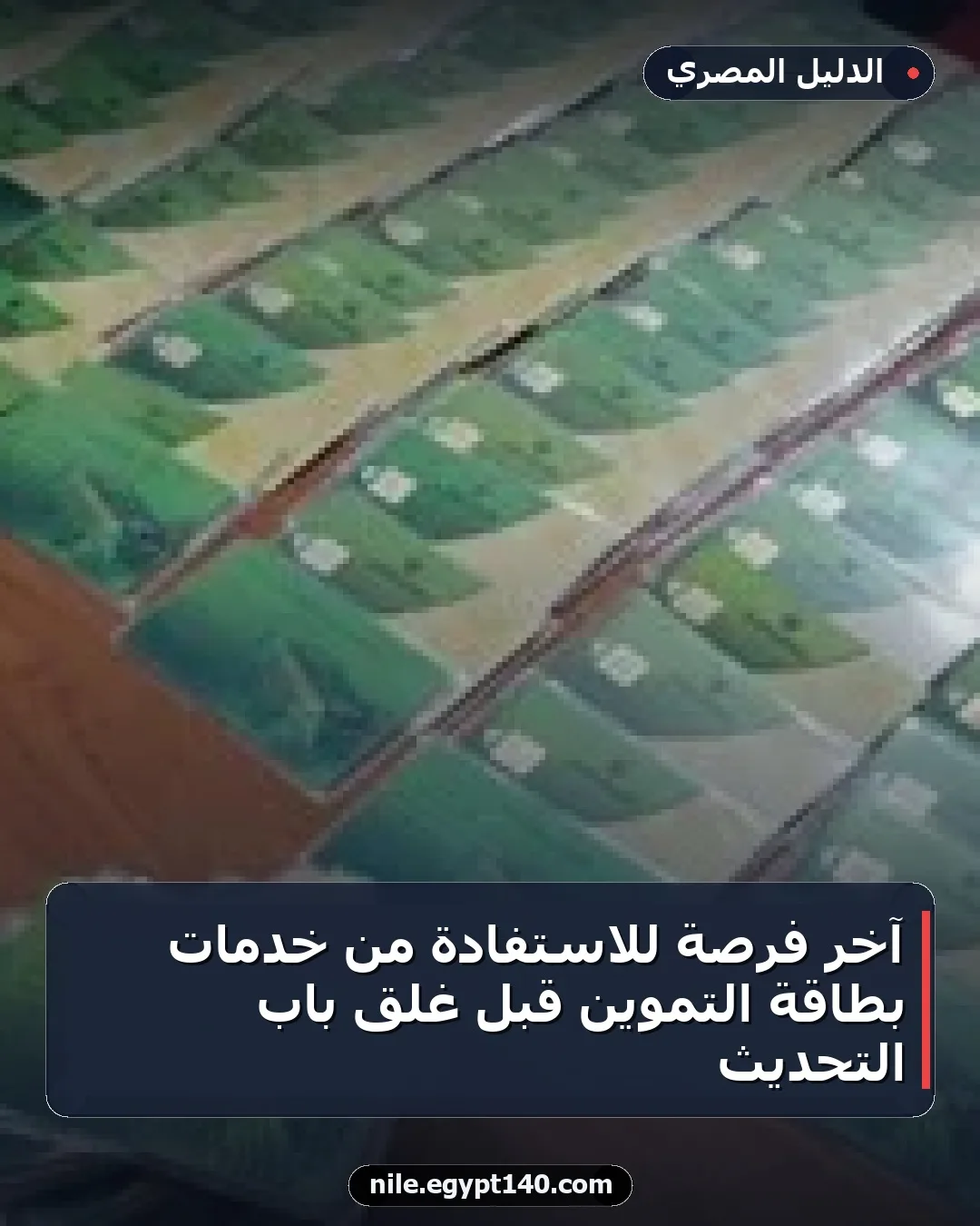 آخر فرصة للاستفادة من خدمات بطاقة التموين قبل غلق باب التحديث