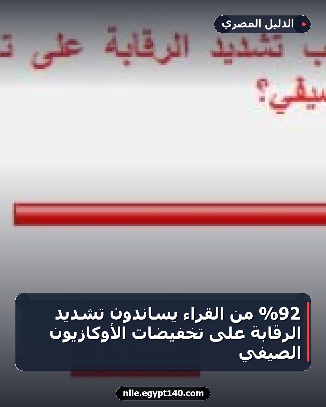 92% من القراء يساندون تشديد الرقابة على تخفيضات الأوكازيون الصيفي