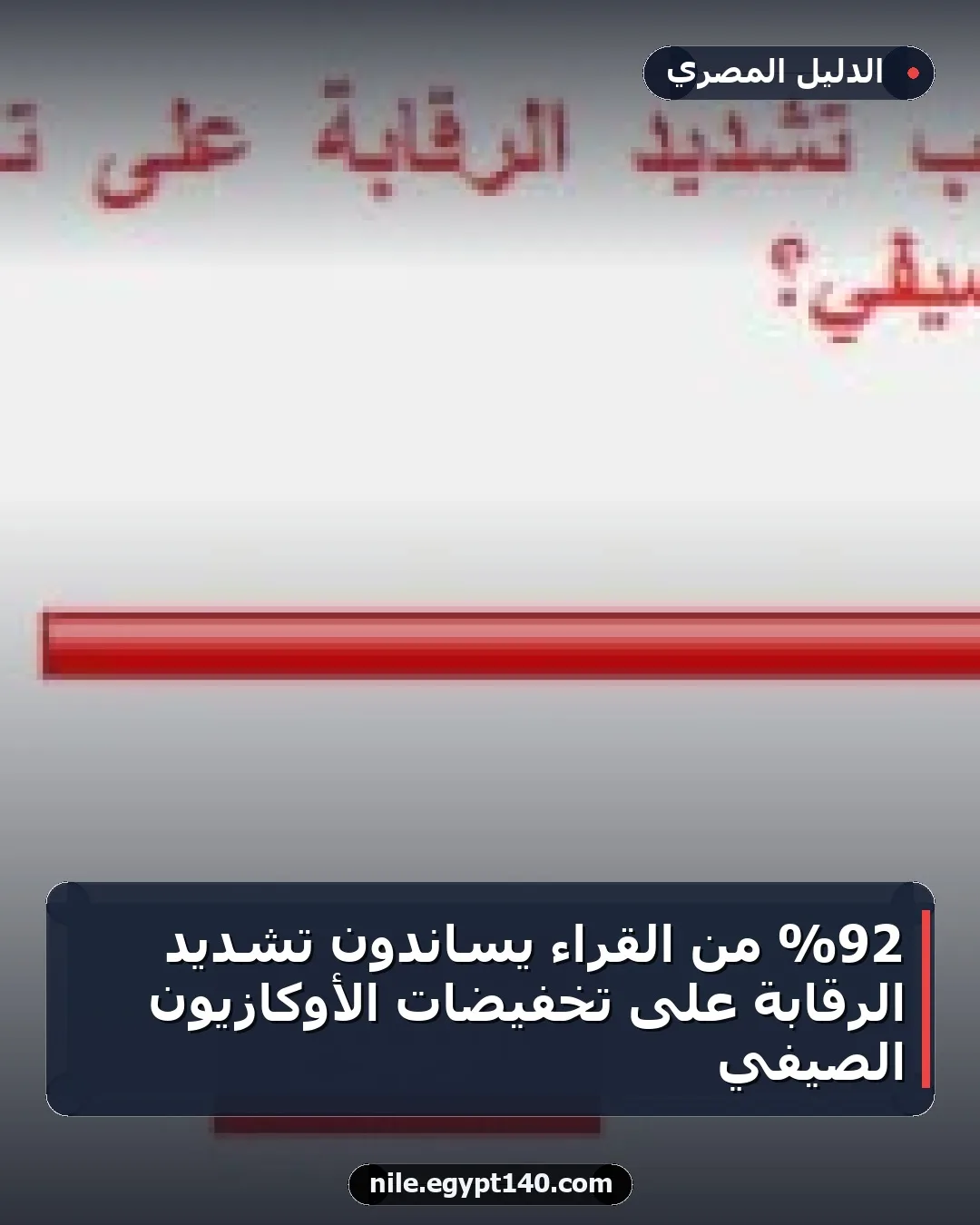 92% من القراء يساندون تشديد الرقابة على تخفيضات الأوكازيون الصيفي