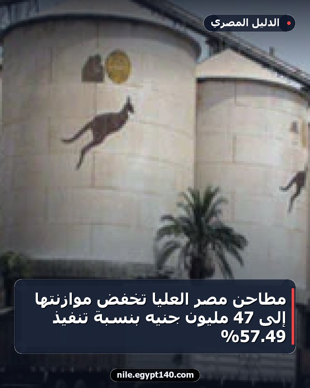 مطاحن مصر العليا تخفض موازنتها إلى 47 مليون جنيه بنسبة تنفيذ 49.57%