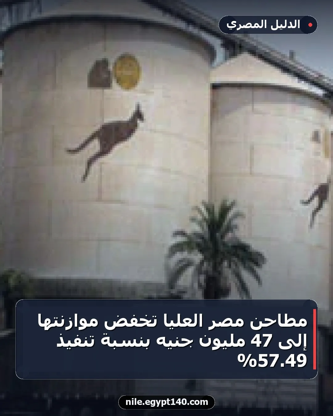 مطاحن مصر العليا تخفض موازنتها إلى 47 مليون جنيه بنسبة تنفيذ 49.57%