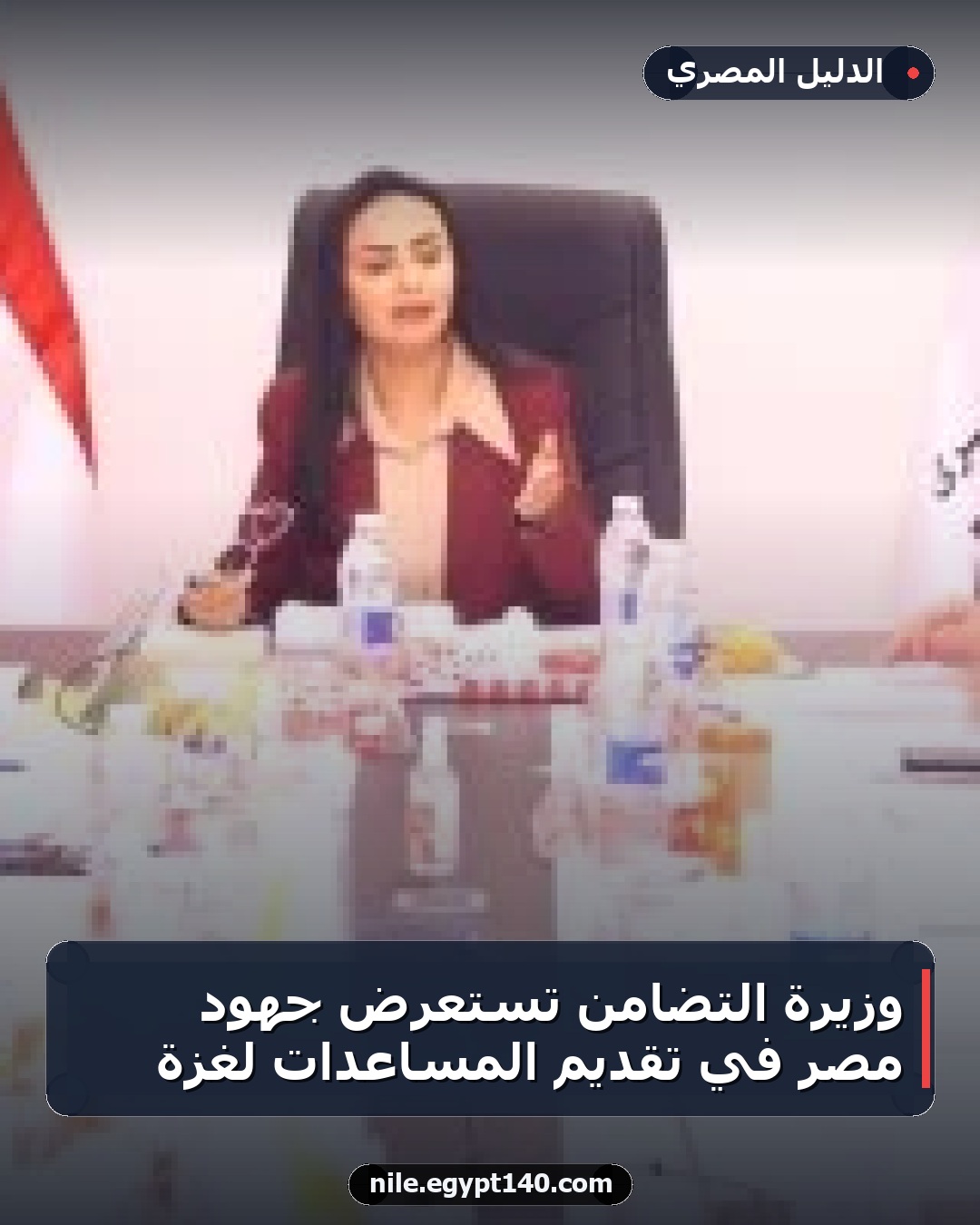 وزيرة التضامن تستعرض جهود مصر في تقديم المساعدات لغزة