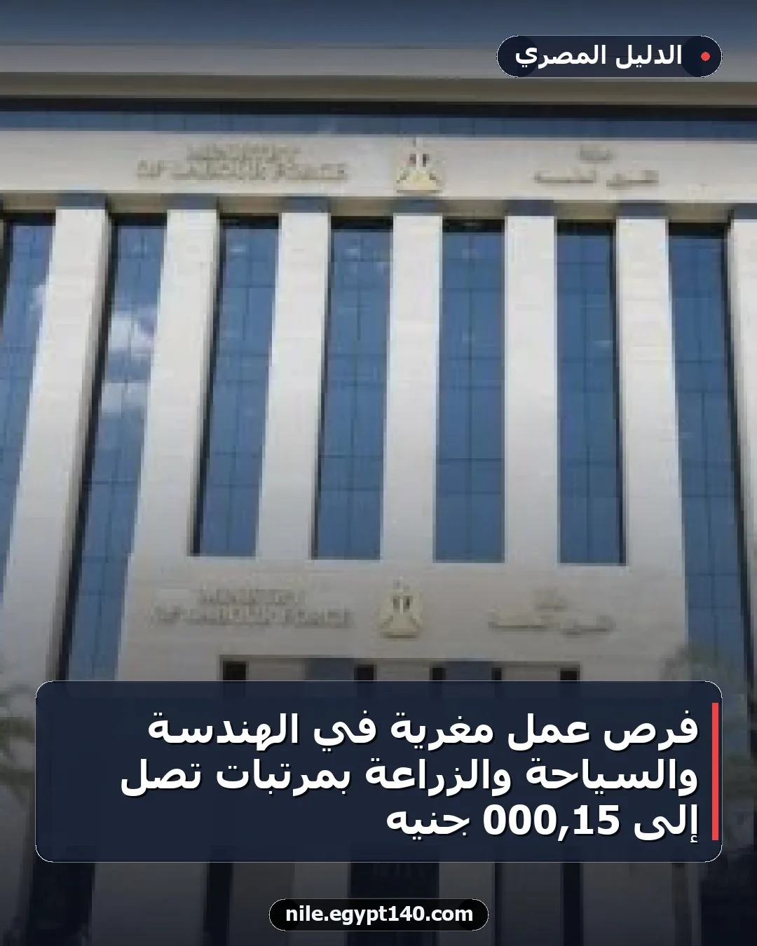 فرص عمل مغرية في الهندسة والسياحة والزراعة بمرتبات تصل إلى 15,000 جنيه