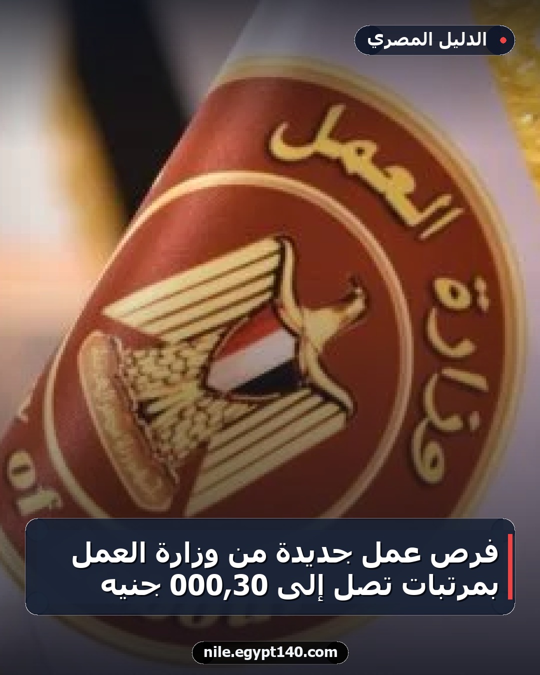 فرص عمل جديدة من وزارة العمل بمرتبات تصل إلى 30,000 جنيه