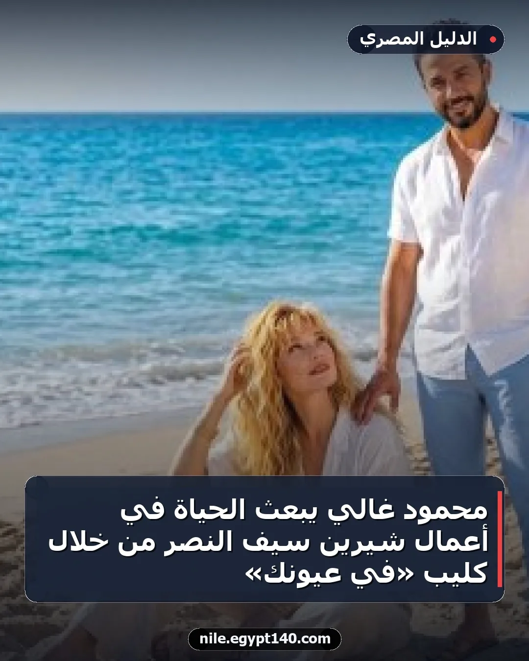 محمود غالي يبعث الحياة في أعمال شيرين سيف النصر من خلال كليب «في عيونك»
