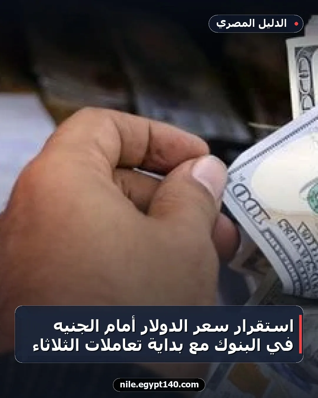 استقرار سعر الدولار أمام الجنيه في البنوك مع بداية تعاملات الثلاثاء