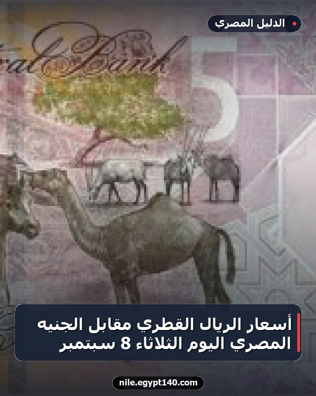 أسعار الريال القطري مقابل الجنيه المصري اليوم الثلاثاء 8 سبتمبر