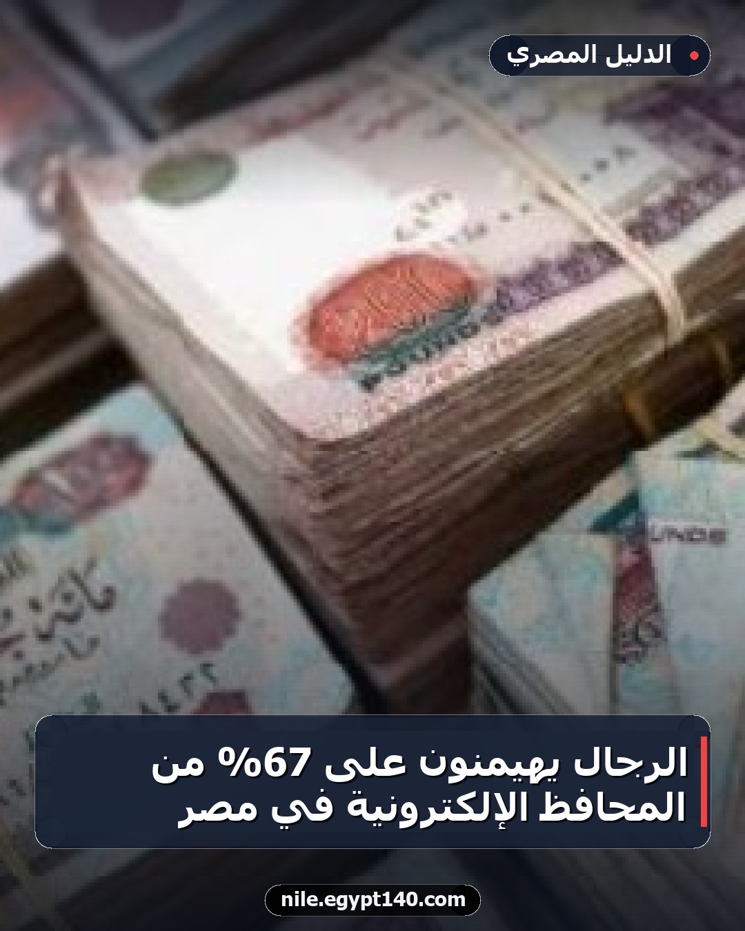 الرجال يهيمنون على 67% من المحافظ الإلكترونية في مصر