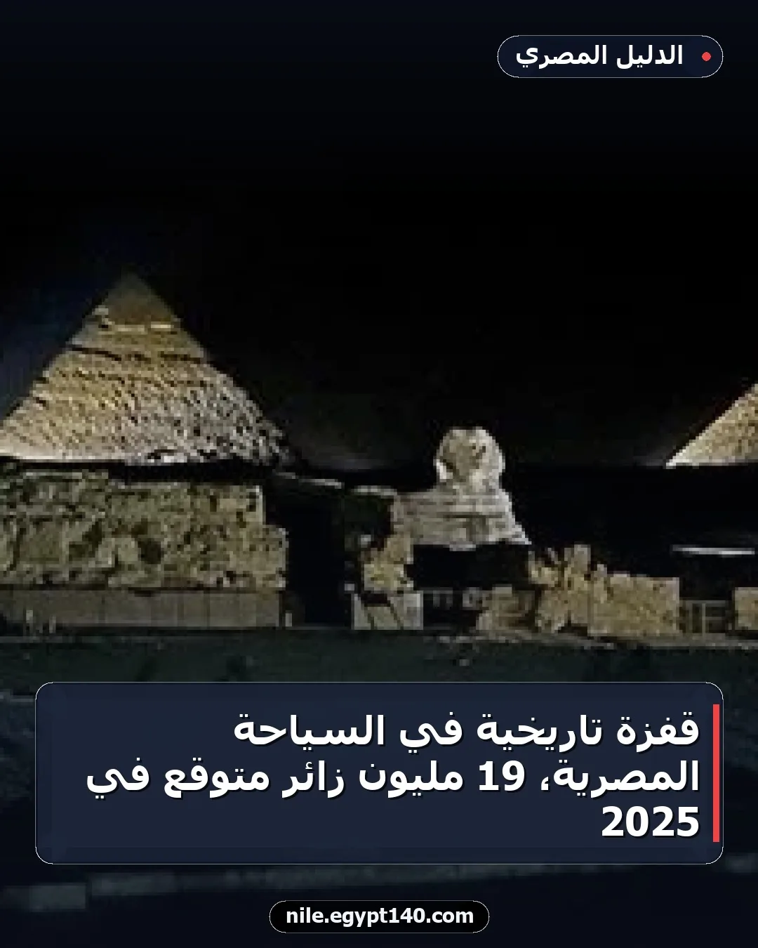 قفزة تاريخية في السياحة المصرية، 19 مليون زائر متوقع في 2025