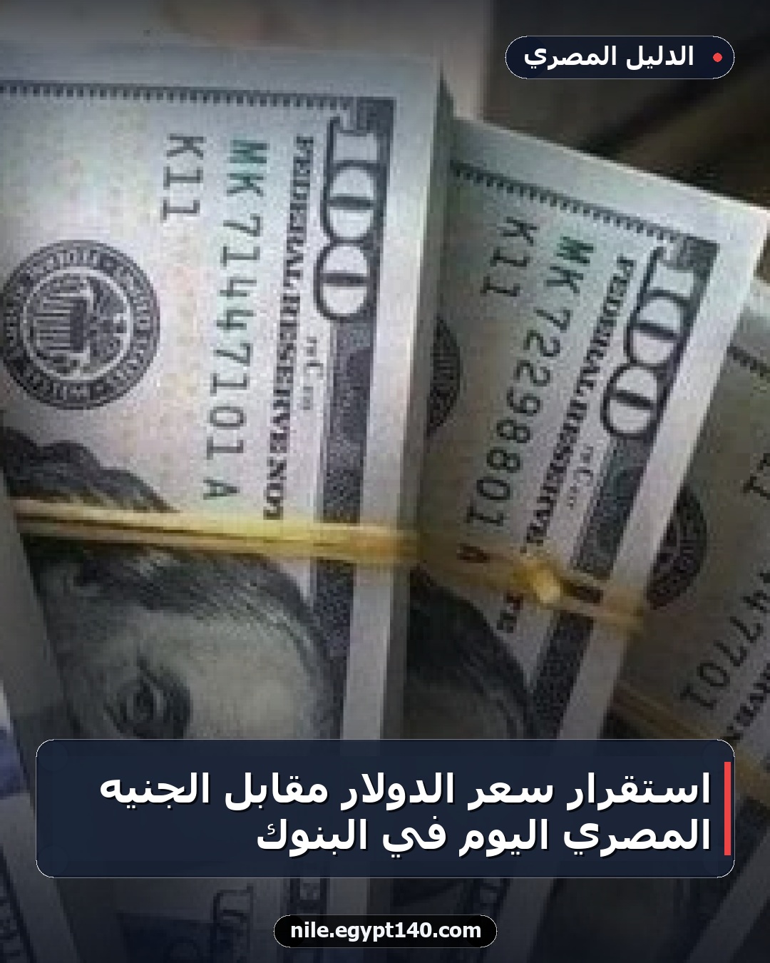 استقرار سعر الدولار مقابل الجنيه المصري اليوم في البنوك