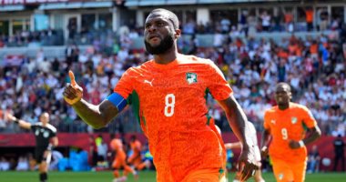 فرانك كيسيه يسجل هدفًا تاريخيًا لكوت ديفوار ضد ألمانيا في كأس العالم