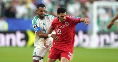 أمين جويرى يسجل الهدف الثاني للجزائر في مباراة كأس العالم 2026 ضد الأردن
