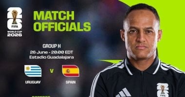 الأمريكي إسماعيل الفاتح يقود مباراة أوروجواي وإسبانيا في كأس العالم 2026