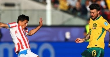 التعادل السلبي في الشوط الأول لمباراة باراجواي مع أستراليا