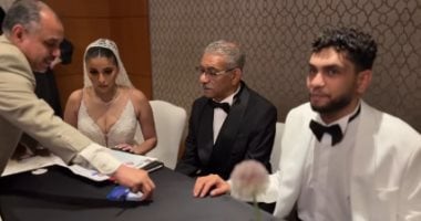 الفنان سيد رجب يحتفل بزفاف ابنه وسط الأهل والأصدقاء