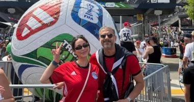 بسنت شوقي وفراج يشجعان الفراعنة في مونديال 2026