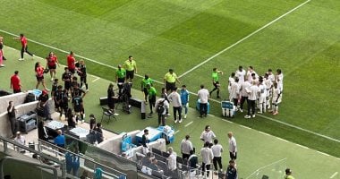 توقف مباراة السعودية وبورتوريكو في بروفة كأس العالم بسبب عاصفة رعدية