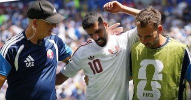 حسن الهيدوس يخرج من مباراة قطر والبوسنة في الدقيقة 55 بداعي الإصابة
