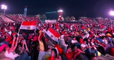حشود جماهيرية تصل العاصمة الجديدة لمساندة منتخب مصر في مباراته مع نيوزيلندا