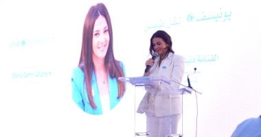 دنيا سمير غانم تعبر عن مشاعرها في احتفالية يونيسف وتشكر أسرتها على الدعم