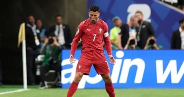 رونالدو يسجل هدفه الثاني والثالث للبرتغال في مواجهة أوزبكستان