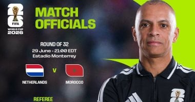 طاقم تحكيم برازيلي يقود مباراة المغرب وهولندا في دور الـ32 بكأس العالم