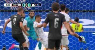 محمد محبي يسجل هدف التعادل لمنتخب إيران أمام نيوزيلندا 2-2 في المونديال